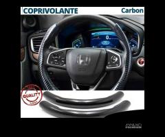 COPRIVOLANTE per HONDA Effetto FIBRA CARBONIO