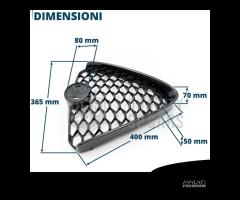 GRIGLIA Anteriore per Alfa Romeo Giulia CARBONIO - 13