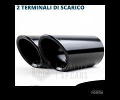 TERMINALI di Scarico NERI per BMW Serie 3 E92 E93