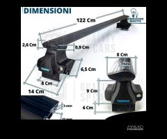 BOX Tetto + BARRE Portatutto per Skoda Octavia - 14