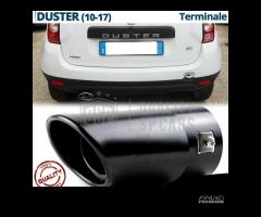 TERMINALE di Scarico per DACIA DUSTER OVALE Nero