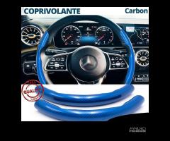 COPRIVOLANTE per MERCEDES in FIBRA CARBONIO Blu