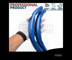 COPRIVOLANTE per LAND ROVER in FIBRA CARBONIO Blu - 7