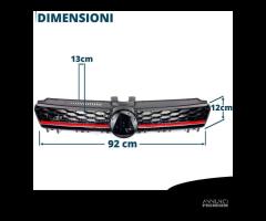 Griglia Anteriore VW GOLF 7 gti Style NIDO D'APE - 12