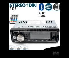 Autoradio Stereo 1 DIN BLUETOOTH Radio MP3 USB