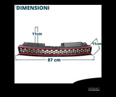 Griglia Vw GOLF 6 Mascherina NIDO D'APE gti Style - 12