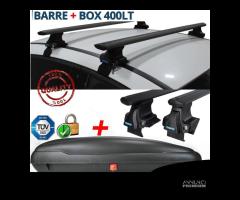 BOX Tetto 400Lt + BARRE Portatutto per BMW X3 F25