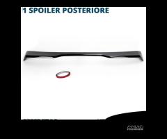 SPOILER per VW POLO 6 AW1 Alettone NERO Lucido