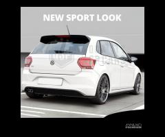 SPOILER per VW POLO 6 AW1 Alettone NERO Lucido - 10