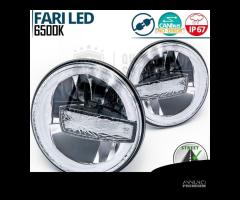 FARI LED Per LAND CRUISER J50 Angel Eyes OMOLOGATI - 16