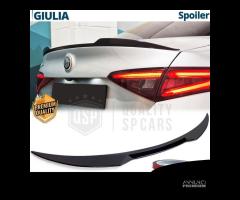 SPOILER per Alfa Romeo GIULIA Alettone NERO Lucido