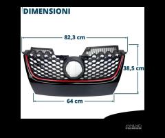 Griglia Anteriore per GOLF 5 gti Style NIDO D'APE - 12