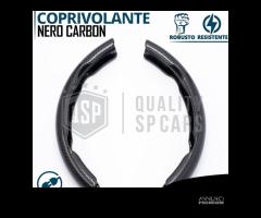 COPRIVOLANTE per OPEL Effetto FIBRA CARBONIO Nero - 10