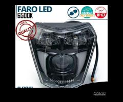 FARO LED Moto KTM OMOLOGATO Luce Bianca POTENTE - 7