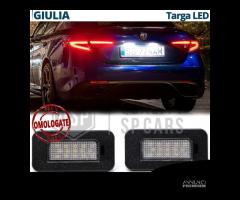 Luci Targa LED Per Alfa Romeo Giulia CANbus 6500K