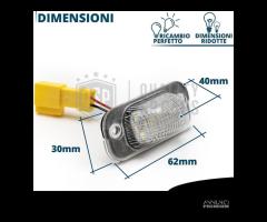 Luci Targa LED Per Volkswagen Golf 2 Canbus 6500K - 9