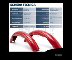 COPRIVOLANTE per SEAT Effetto FIBRA CARBONIO Rosso