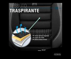 COPRISEDILI AUDI A1 Pelle e Tessuto Set Completo - 7