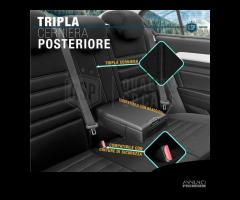 COPRISEDILI AUDI A1 Pelle e Tessuto Set Completo - 8