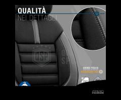 COPRISEDILI AUDI A1 Pelle e Tessuto Set Completo - 11