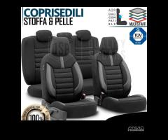 COPRISEDILI AUDI A1 Pelle e Tessuto Set Completo - 15