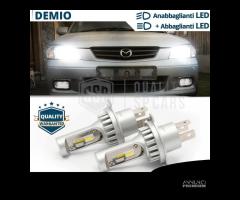 Kit Full LED H4 Per MAZDA DEMIO Luci CANbus 6500K