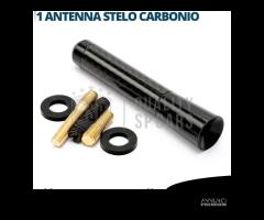 ANTENNA CORTA 8CM per MAZDA in FIBRA DI CARBONIO