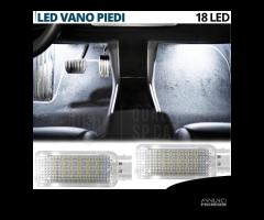 Luci LED Interne Vano PIEDI VW POLO 6R 6C BIANCHE