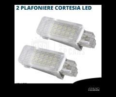 Luci LED Interne Vano PIEDI VW POLO 6R 6C BIANCHE