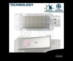 Luci LED Interne Vano PIEDI VW POLO 6R 6C BIANCHE - 8