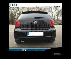 TERMINALE Scarico OVALE per VW POLO 5 6R Cromato