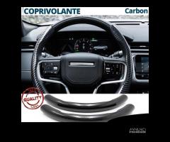 COPRIVOLANTE per LAND ROVER Effetto FIBRA CARBONIO