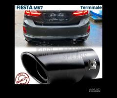 TERMINALE di Scarico per FIESTA ST MK7 OVALE Nero