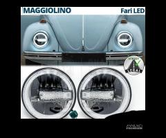 FARI LED Angel Per VW MAGGIOLINO 6500K OMOLOGATI