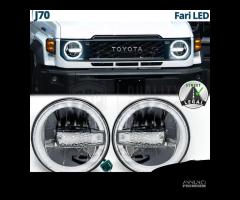 FARI LED Per LAND CRUISER J70 Angel Eyes OMOLOGATI