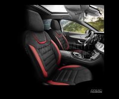 COPRISEDILI RANGE ROVER Pelle Rossa e Alcantara