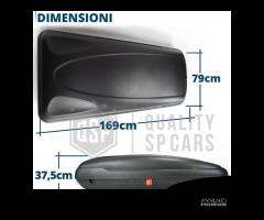 BAULE Box Tetto 400LT con BARRE per JEEP RENEGADE - 16