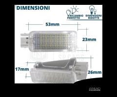 Luci LED Vano Piedi AUDI A5 F54 Luci Interne 6500K - 8