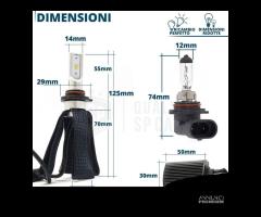 Lampade LED HB3 per Alfa Romeo SPIDER GTV 6500K - 10