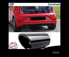 TERMINALE di Scarico VW UP Acciaio INOX Nero