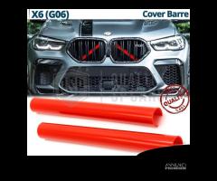 COVER Tubo Radiatore per Bmw X6 G06 Listelli ROSSI