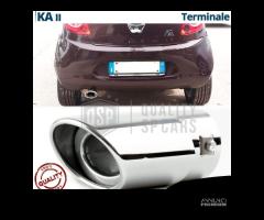 TERMINALE di Scarico per FORD KA 2 OVALE Cromato