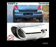 TERMINALE Scarico per SUZUKI SWIFT 4 OVALE Cromato