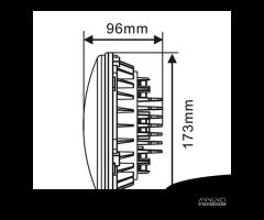 FARI LED 7 Pollici Per MITSUBISHI PAJERO 1 6500K - 10