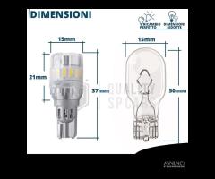 Lampadina LED T15 W16W CANbus Luce Potente 6500K