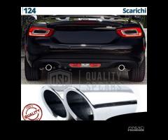 TERMINALI di Scarico per FIAT 124 SPIDER Cromati