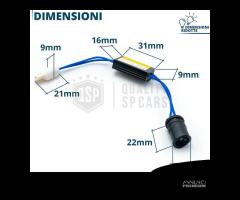 RESISTENZE CANbus T15 per Lampade Led Spegni Spia - 8