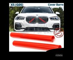 COVER Barre Radiatore per Bmw X5 G05 ROSSE Fasce