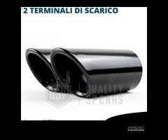 TERMINALI di Scarico NERI per BMW Serie 3 E46