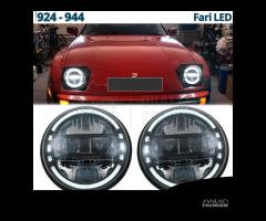 FARI LED Omologati Per PORSCHE 924-944 Luce Bianca